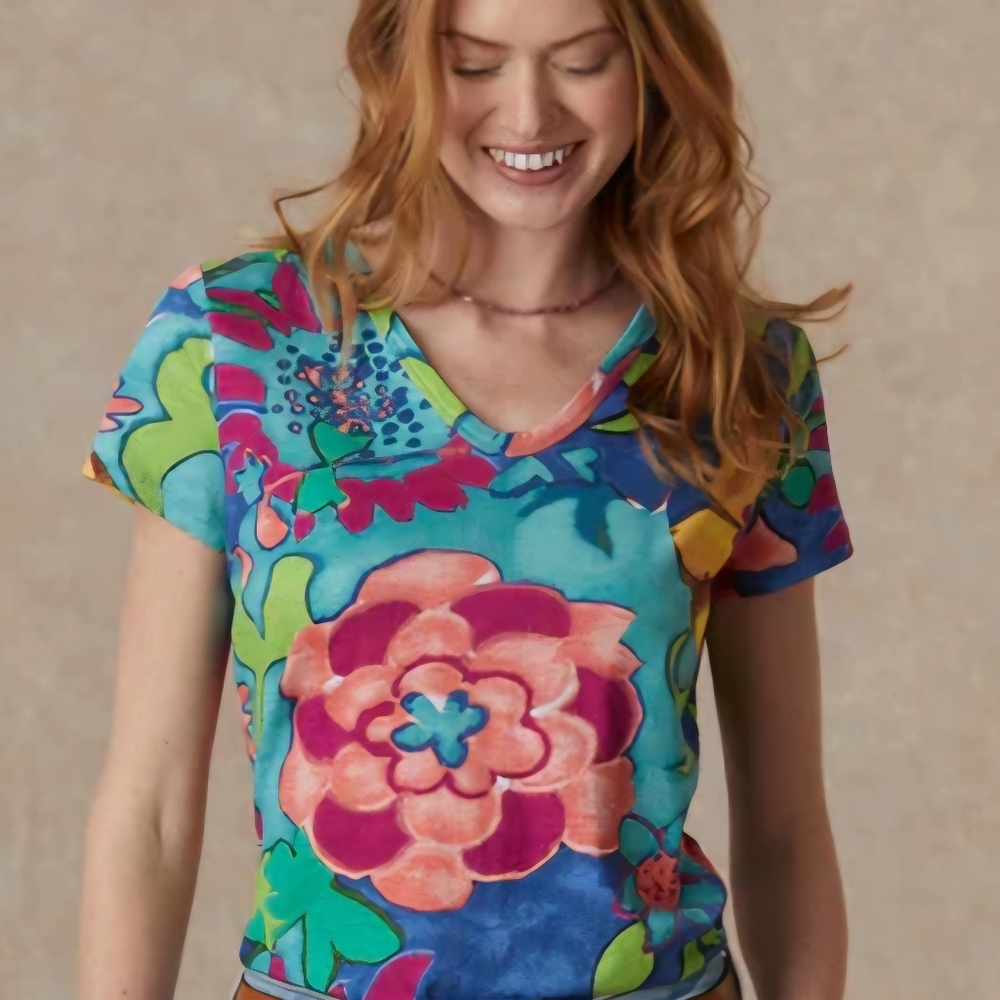 Sundance Floral Tee. Worn 1x